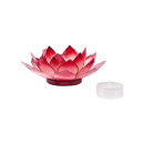 Lotus Teelichthalter Wurzelchakra (rot)