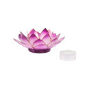 Lotus Teelichthalter Stirnchakra (violett)