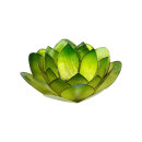 Lotus Teelichthalter groß - grün