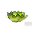 Lotus tealight holder large - green
