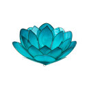 Lotus Teelichthalter groß - hellblau