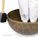 Foot singing bowl with Buddhas footprint