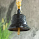 Ritualglocke schwarz/gold mit Dorje
