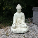 Buddha in Lotus Meditation 53 cm - elfenbeinfarben
