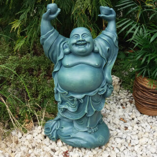 Happy Buddha 39 cm - grün