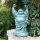 Happy Buddha 39 cm - grün -A