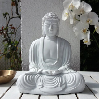 Buddha Japanese 22 cm - weiß
