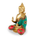 Buddha Mudra der Lehre -  16 cm (Messing Statue)