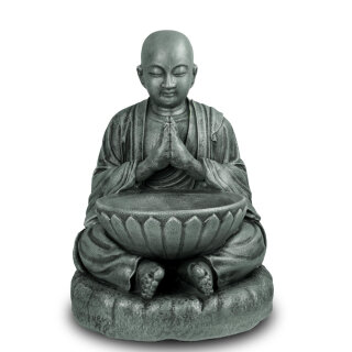 Meditierender Mönch mit Schale - 45 cm