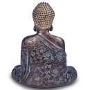 Patinated Buddha in Meditation Pose - 27 cm