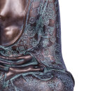Patinated Buddha in Meditation Pose - 27 cm